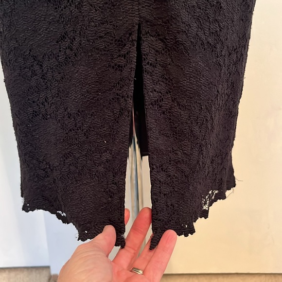 Kasper Lace Dress With Silky Collar Size 6 - Picture 7 of 7